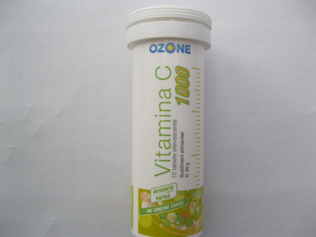 Vitamina C 1000 Comprimate Efervescente, Comprimate Efervescente, 10buc-0