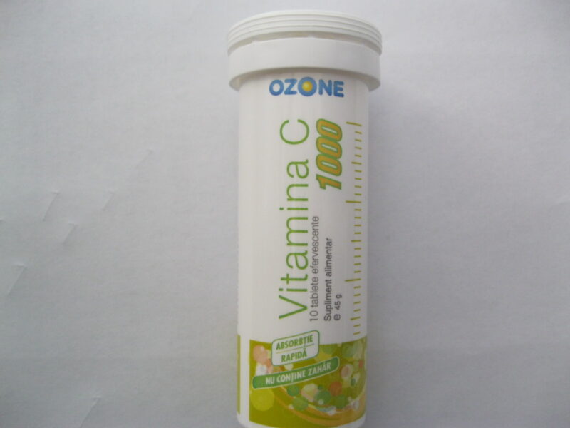 Vitamina C 1000 Comprimate Efervescente, Comprimate Efervescente, 10buc-0