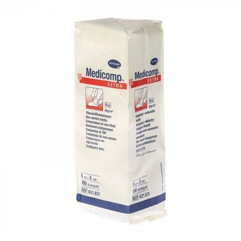 Hartman Medicomp Comprese Netesute Nesterile 6 Straturi 5 x 5cm, Comprese Nesterile, 100buc-0