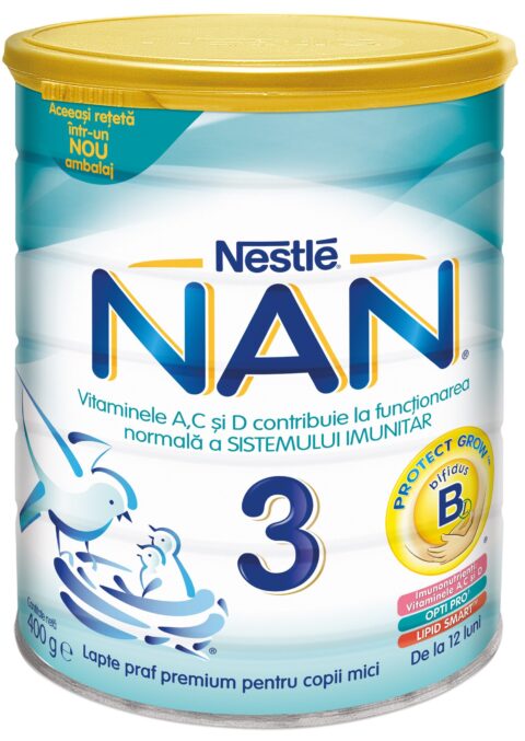 NESTLE Nan 3 Lapte, Lapte Praf, 400g-0