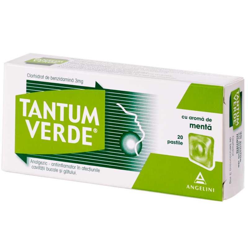 Tantum Verde Cu Aroma De Menta 3mg Comprimate, Comprimate, 20buc-0