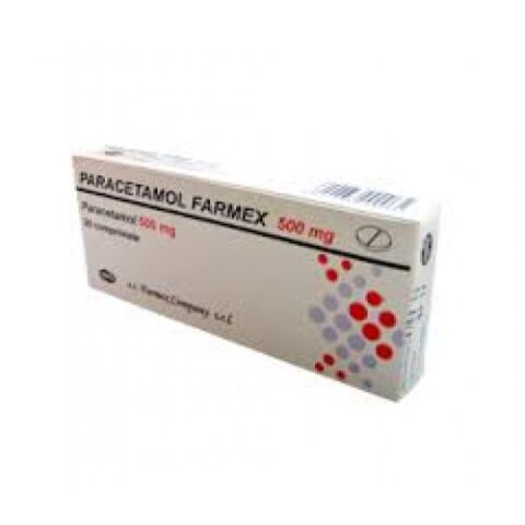 Paracetamol 500mg Farmex 20 Comprimate-0 Paracetamol 500mg Farmex 20 Comprimate-0