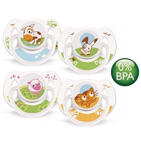 AVENT Suzete 6-18 Luni Cu Figurine 0%BPA, Suzete, 2buc-0