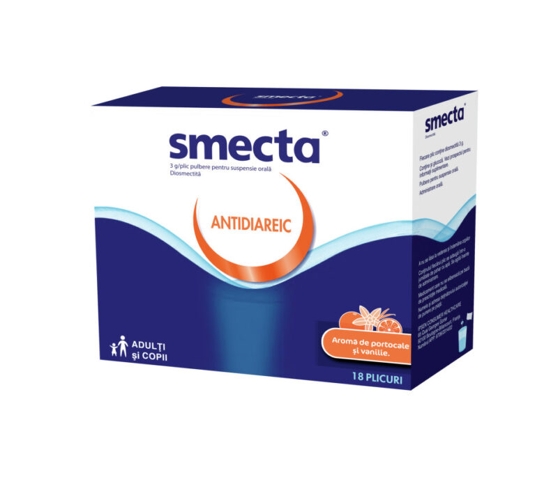 Smecta Vanilie & Portocala Plicuri 3gr./plic, Pulbere, 18buc-0