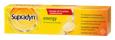 Supradyn Energy Multivitamine si Coenzima Q10, 15 comprimate efervescente-0