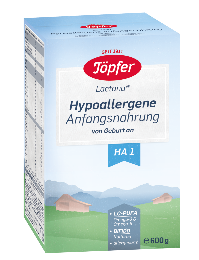 Topfer Lactana HA 1 Lapte Praf Hipoalergenic, Praf Lapte, 600g-0