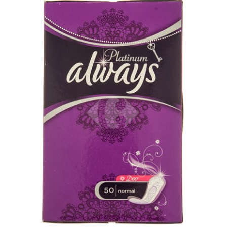 Always Platinum Normal, Absorbante Zilnice, 50 buc-0