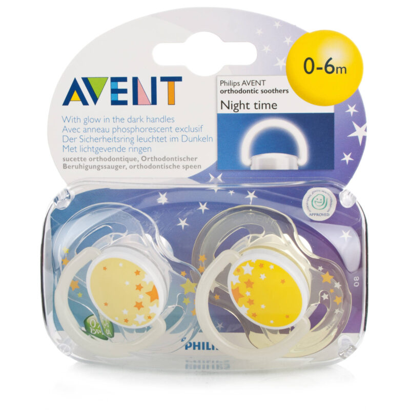 AVENT Suzete 0-6 Luni Pentru Noapte 0%BPA, Suzete, 2buc-6139