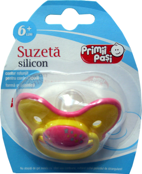 Primii Pasi Suzeta Silicon 6L+, Suzeta, 1buc-0