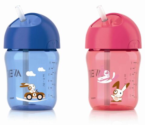 AVENT Cana cu Pai +12 luni 260ml, Cana Antiscurgere, 1buc-0