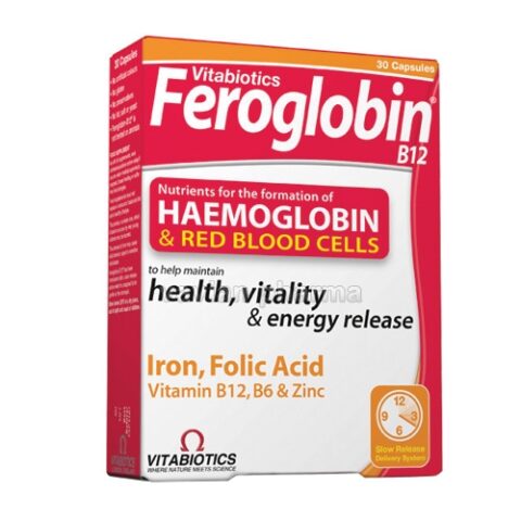 Vitabiotics Feroglobin B12 Capsule, Capsule, 30 buc.-0 Vitabiotics Feroglobin B12 Capsule, Capsule, 30 buc.-0