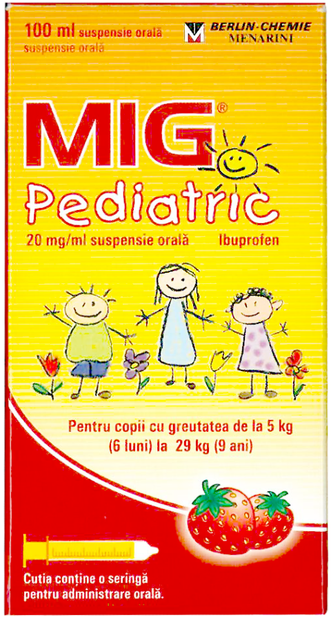Mig Pediatric 20 mg/ml, Suspensie Orala, 100ml-0 Mig Pediatric 20 mg/ml, Suspensie Orala, 100ml-0