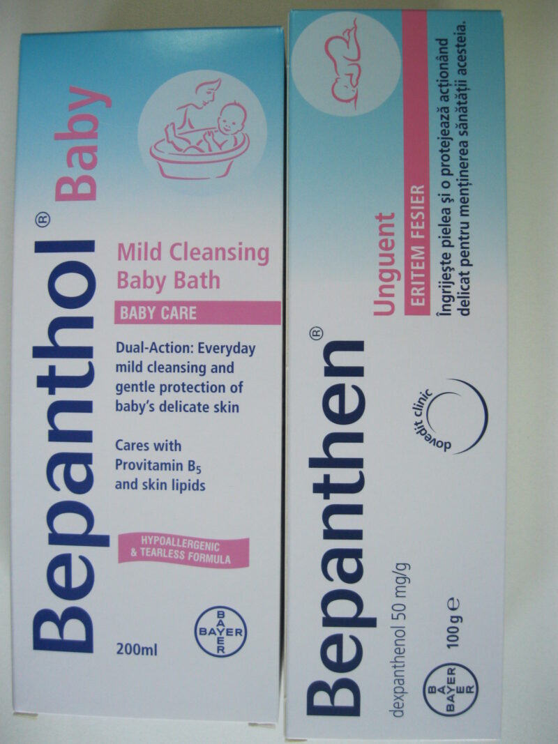 Bepanthen 5% Unguent Protector, Unguent, 100gr + Bepanthen Baby Gel De Baie, Gel, 200ml -3747