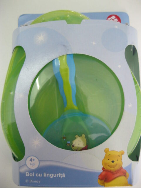 Primii Pasi Bol Voiaj Pooh Capac si Lingurita, 1buc-0 Primii Pasi Bol Voiaj Pooh Capac si Lingurita, 1buc-0