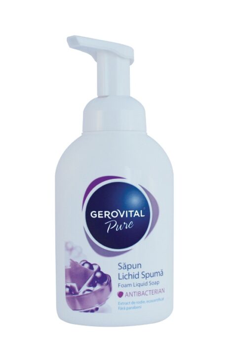 Gerovital Sapun Lichid Spuma Pure Antibacterian, Sapun lichid, 300 ml-0 Gerovital Sapun Lichid Spuma Pure Antibacterian, Sapun lichid, 300 ml-0