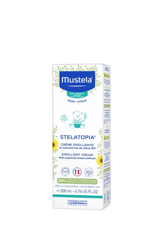 Mustela Stelatopia Cremă Emolienta Pielea Uscata cu Tendința Atopica , Crema, 200ml-0