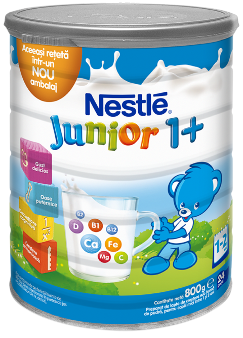 NESTLE Junior 1+ Lapte, Lapte Praf, 800gr-0 NESTLE Junior 1+ Lapte, Lapte Praf, 800gr-0