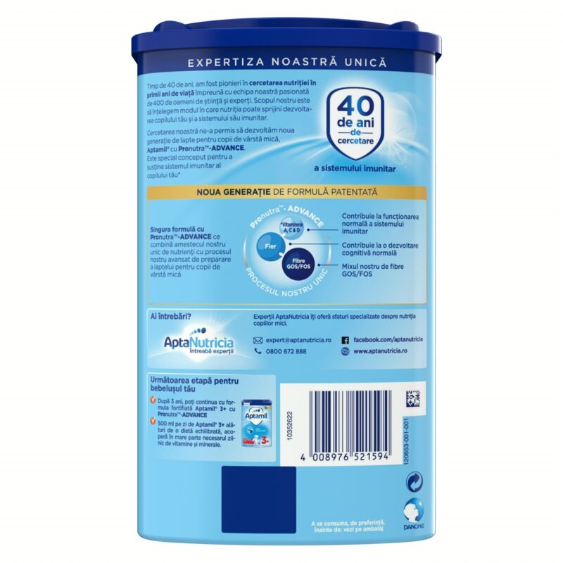Aptamil Junior 2+ Lapte, Lapte Praf, 800gr-47219