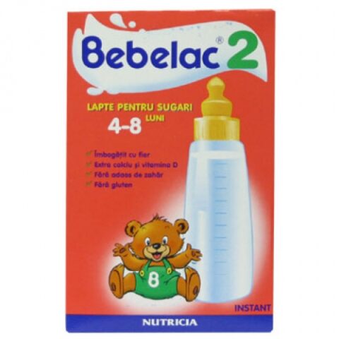 Bebelac 2 Lapte, Lapte Praf 6-9 Luni, 250gr-0