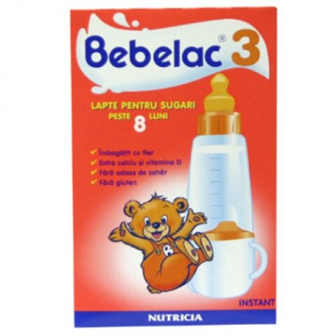 Bebelac 3 Lapte, Lapte Praf Peste 9 Luni, 250gr-0