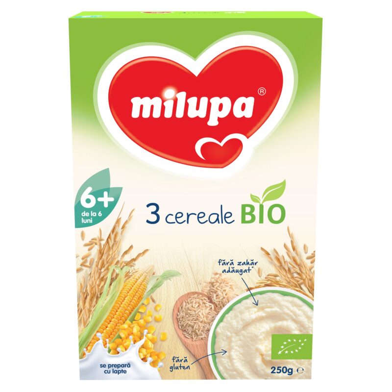 Milupa 3 Cereale Bio 6+Luni, Cereale 250g-0