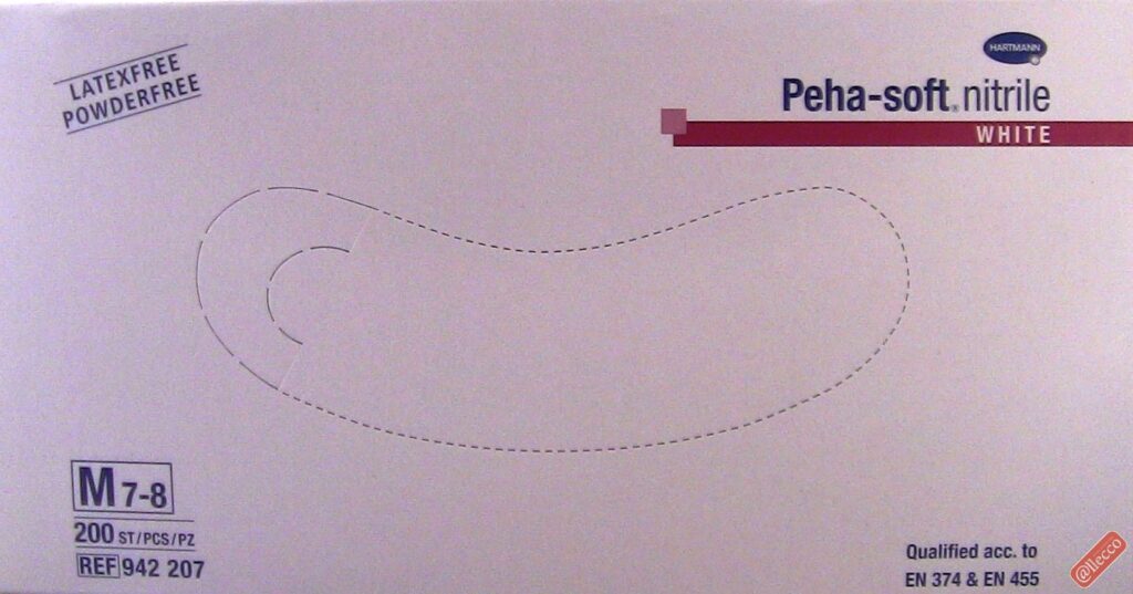 HARTMANN Peha-Soft Manusi Examinare M, Nitril Albe, Manusi Examinare, 100buc-0