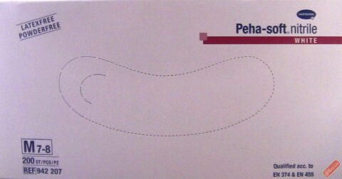 HARTMANN Peha-Soft Manusi Examinare M, Nitril Albe, Manusi Examinare, 100buc-0