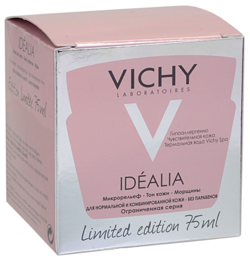 Vichy Idealia Crema Cu Efect De Netezire Si Iluminare Pentru Ten Uscat, 75ml-0