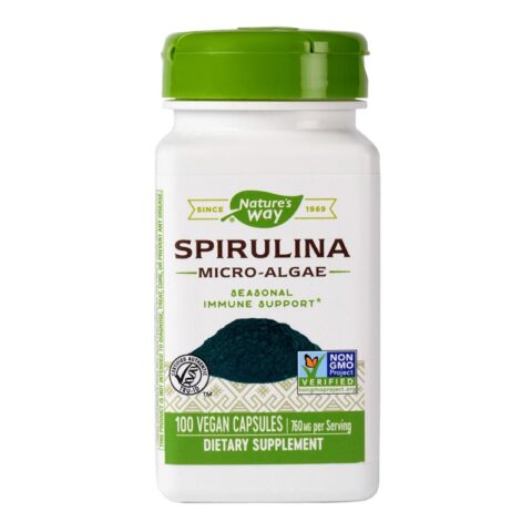 Secom Spirulina Micro-Algae 380mg Capsule Vegetale, Capsule, 100buc-0