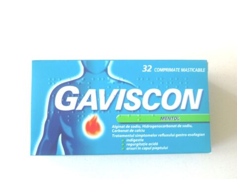 Gaviscon Mentol, Comprimate Masticabile, 32buc-0 Gaviscon Mentol, Comprimate Masticabile, 32buc-0