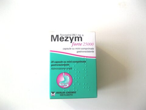 Mezym Forte 25000 Capsule, Capule, 20buc-0 Mezym Forte 25000 Capsule, Capule, 20buc-0