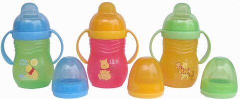 Primii Pasi Cana 2 Varste Cu Manere Capac Cu Tetina + Capac Cu Cioc Disney, 1buc-0 Primii Pasi Cana 2 Varste Cu Manere Capac Cu Tetina + Capac Cu Cioc Disney, 1buc-0