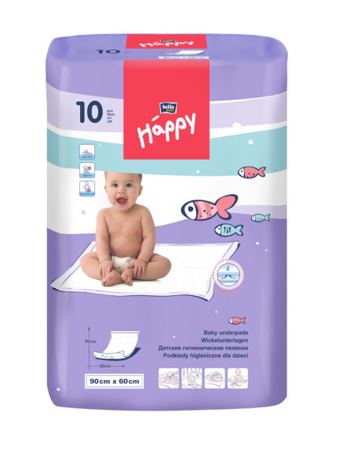 Happy Aleze Absorbante 90cm x 60cm, Aleze, 10buc-0