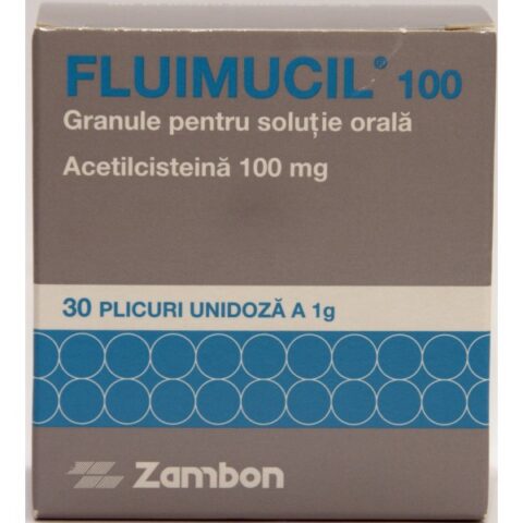 Fluimucil 100 mg Plicuri, Plicuri, 30buc-0 Fluimucil 100 mg Plicuri, Plicuri, 30buc-0