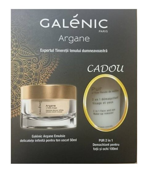 Galenic Argane Emulsie Delicatete Infinita cu Ulei de Argan Ten Uscat 50ml+ CADOU Demachiant pentru Fata si Ochi 100ml-0 Galenic Argane Emulsie Delicatete Infinita cu Ulei de Argan Ten Uscat 50ml+ CADOU Demachiant pentru Fata si Ochi 100ml-0