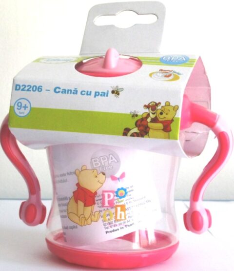 Primii Pasi Cana Manere/Pai Si Capac Disney 9+Luni, Cana,1buc-0 Primii Pasi Cana Manere/Pai Si Capac Disney 9+Luni, Cana,1buc-0