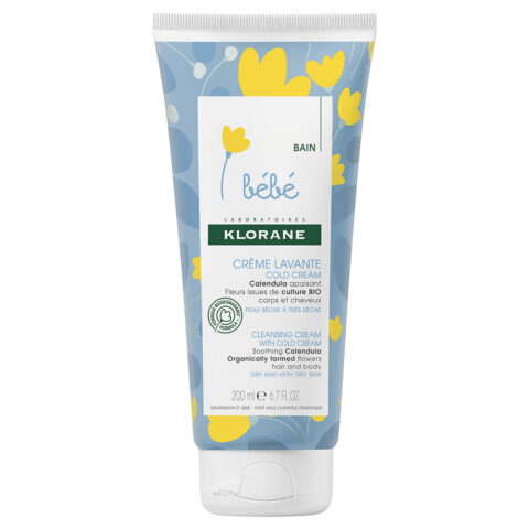 Klorane Bebe Crema De Spalare Cu Cold Cream, Crema, 200ml -0