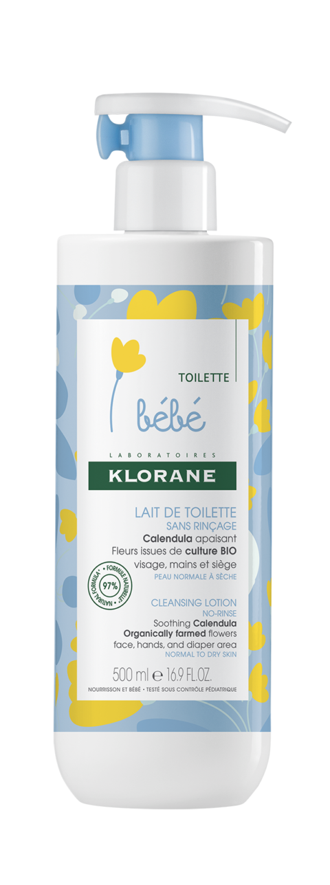 Klorane Bebe Lapte De Toaleta Cu Extract De Galbenele, Lapte, 500ml-0