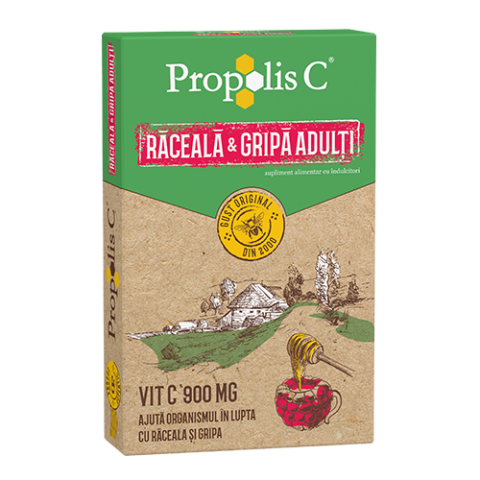 Propolis C Raceala si Gripa Adulti , Plicuri, 8 buc-0 Propolis C Raceala si Gripa Adulti , Plicuri, 8 buc-0