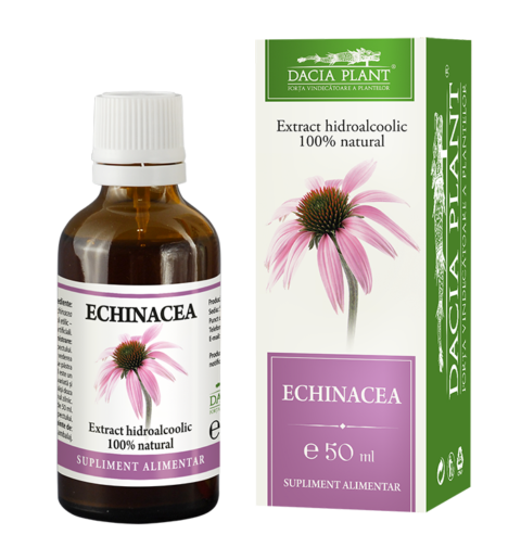 Dacia Plant Tinctura De Echinacea, Tinctura, 50ml -0 Dacia Plant Tinctura De Echinacea, Tinctura, 50ml -0
