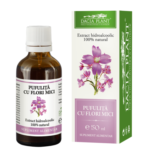 Dacia Plant Tinctura De Pufulita Cu Flori Mici, Tinctura, 50ml-0 Dacia Plant Tinctura De Pufulita Cu Flori Mici, Tinctura, 50ml-0