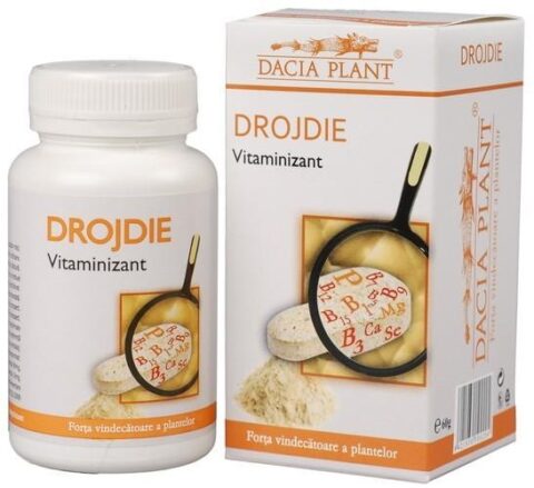 Dacia Plant Drojdie Comprimate, Comprimate, 60buc -0 Dacia Plant Drojdie Comprimate, Comprimate, 60buc -0