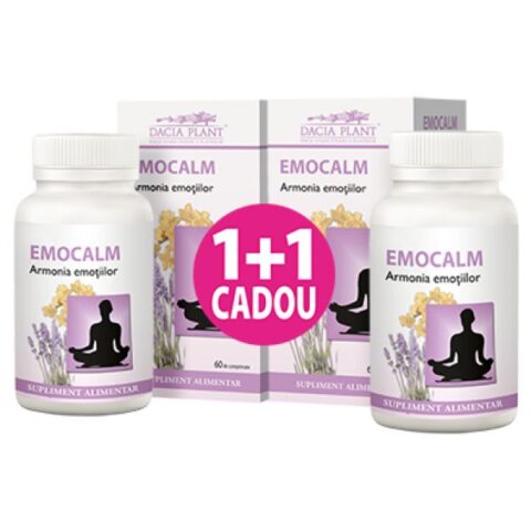 Dacia Plant Emocalm Comprimate, Comprimate, 60buc + 60buc CADOU-0