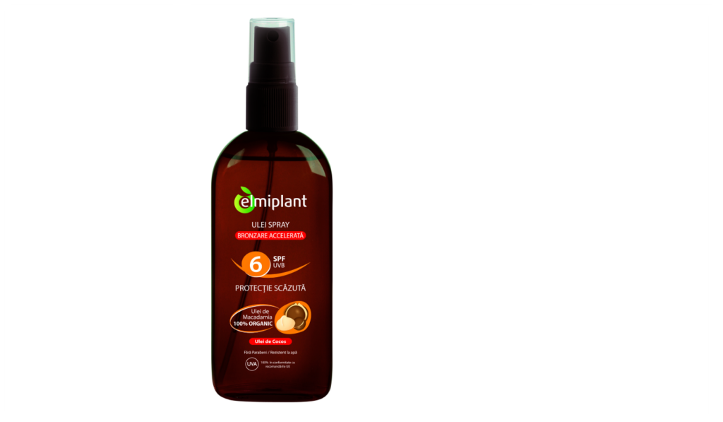 Elmiplant Sun Ulei Spray Bronzare Accelerata SPF 6, Ulei, 150ml-0