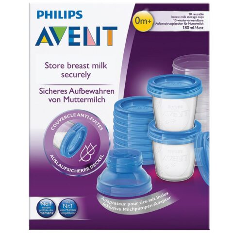Avent VIA Set Recipiente Pentru Laptele Matern, Recipiente, 22buc-0 Avent VIA Set Recipiente Pentru Laptele Matern, Recipiente, 22buc-0