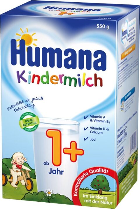 Humana Kindermilch 1+ Lapte, Lapte Praf, 550g-0 Humana Kindermilch 1+ Lapte, Lapte Praf, 550g-0
