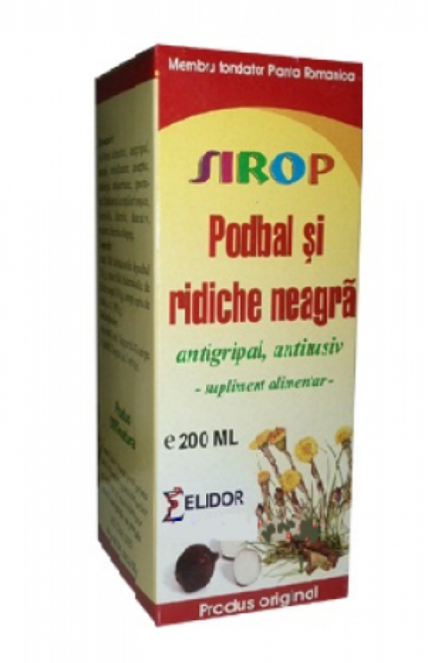 Elidor Sirop Podbal si Ridiche Neagra, 200ml -0