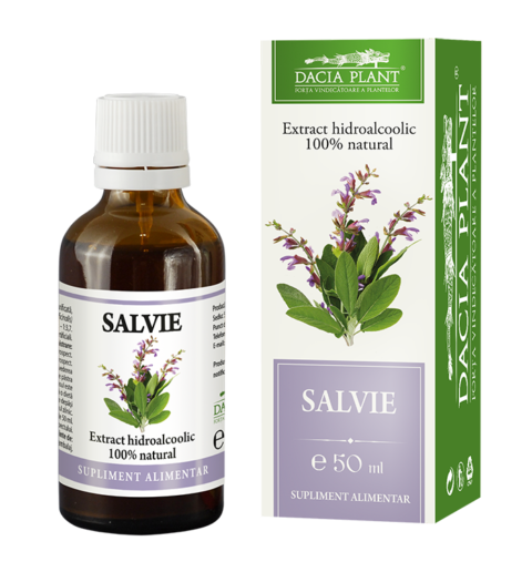 Dacia Plant Tinctura De Salvie ,Tinctura 50 ml -0 Dacia Plant Tinctura De Salvie ,Tinctura 50 ml -0
