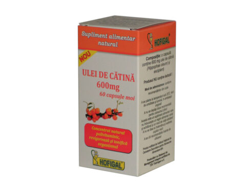 Hofigal Ulei De Catina Capsule Moi 600mg, Capsule, 60buc-0
