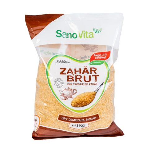 Sano Vita Zahar Brut Din Trestie, Zahar, 1kg-0 Sano Vita Zahar Brut Din Trestie, Zahar, 1kg-0